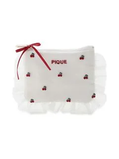 gelato pique/チェリー刺繍ティッシュポーチ/ポーチ