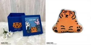 ニトリネットに韓国発「ムジークタイガー」アイテムが集結！\u3000顔型クッションなど発売
