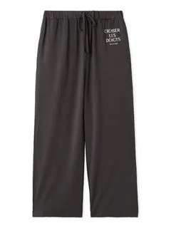 gelato pique/【接触冷感】レーヨンロゴロングパンツ/ロングパンツ