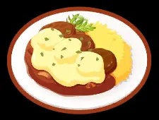 満腹チーズバーグカレー 