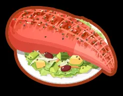 ヤドンのしっぽペーパーサラダ