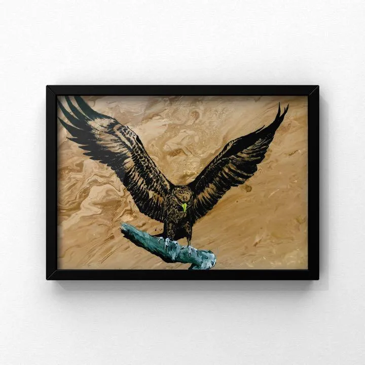 タカ\u3000アクリル画\u3000原画