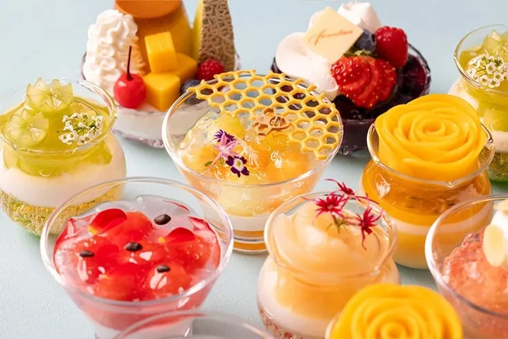 旬フルーツをつかった涼やかなグラススイーツ｜六本木・フィオレンティーナペストリーブティック