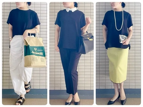 【GU】まさかの1,990円!高見えバックジップTブラウスの着こなし3種がオンオフで大活躍