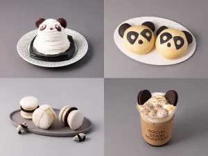 エキュート上野「パンダフェア」開催へ！\u3000モノクロスイーツやトートバッグなどが勢ぞろい