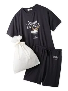 GELATO PIQUE HOMME/【ラッピング済み】【HOMME】デザートロゴTシャツ＆ハーフパンツSET/セットアップ