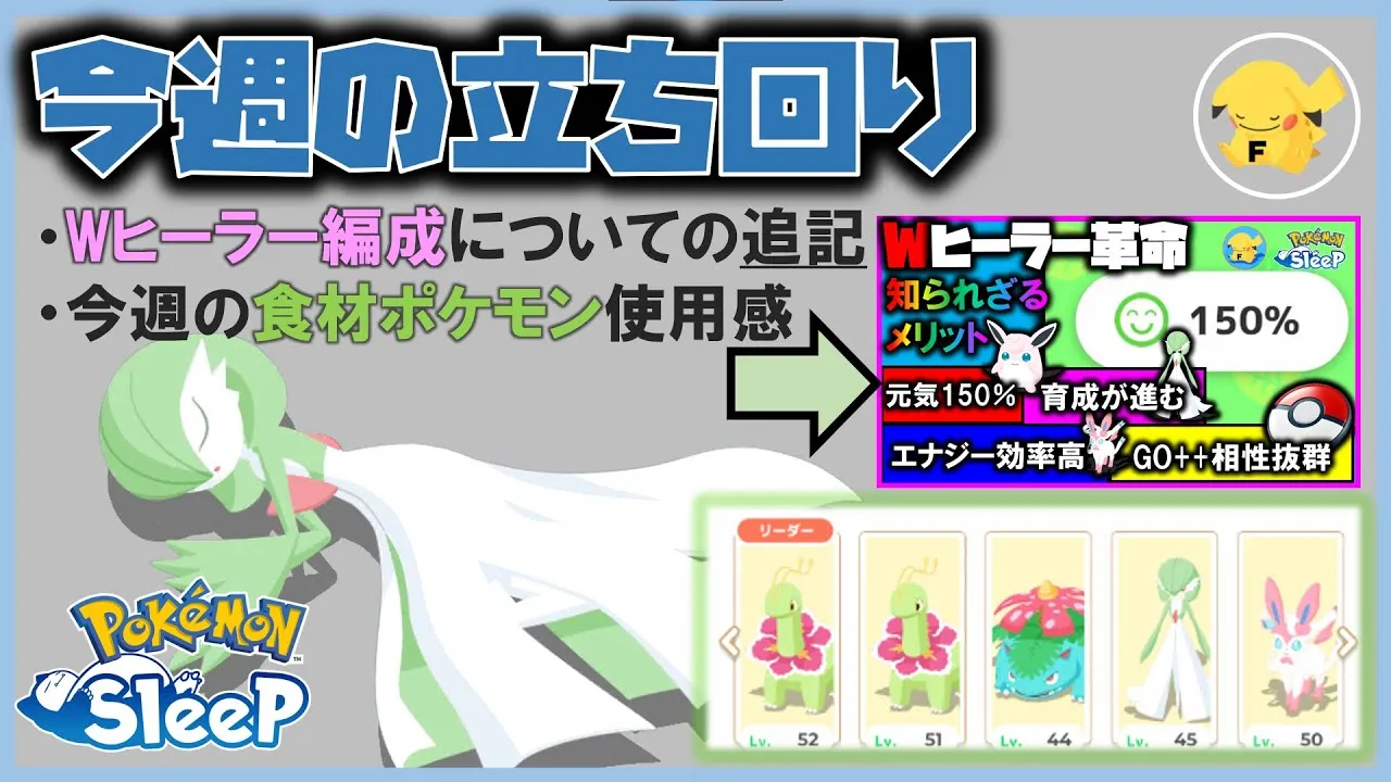 【ラピスラズリ×サラダ週】今週の立ち回りとサラダ料理で活躍するポケモンの使用感。Wヒーラー編成【ポケモンスリープ】 - YouTube