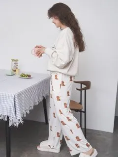 gelato pique/DOG柄ロングパンツ/ロングパンツ